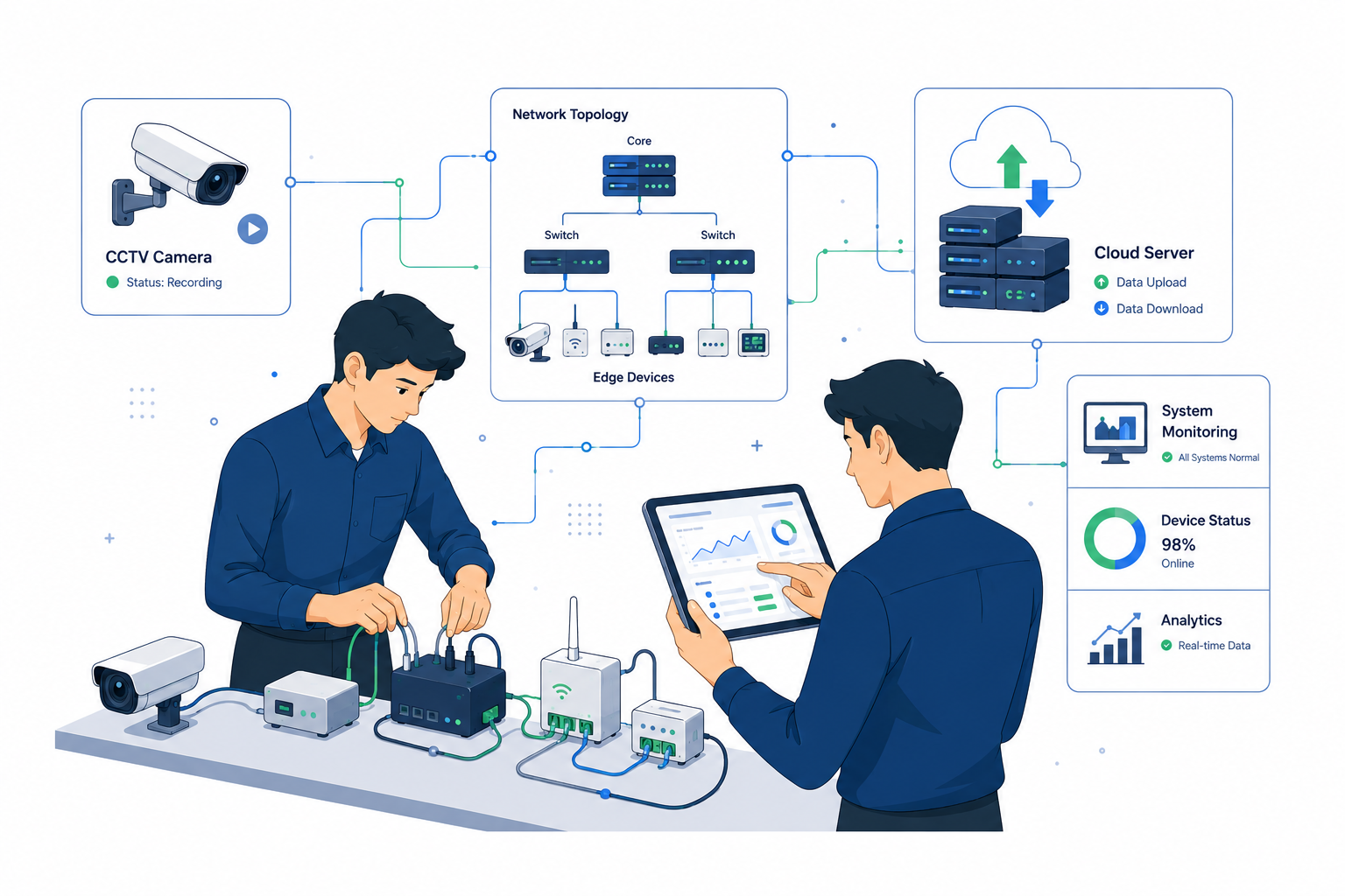 Ilustrasi layanan ANET.Tech solusi IT
